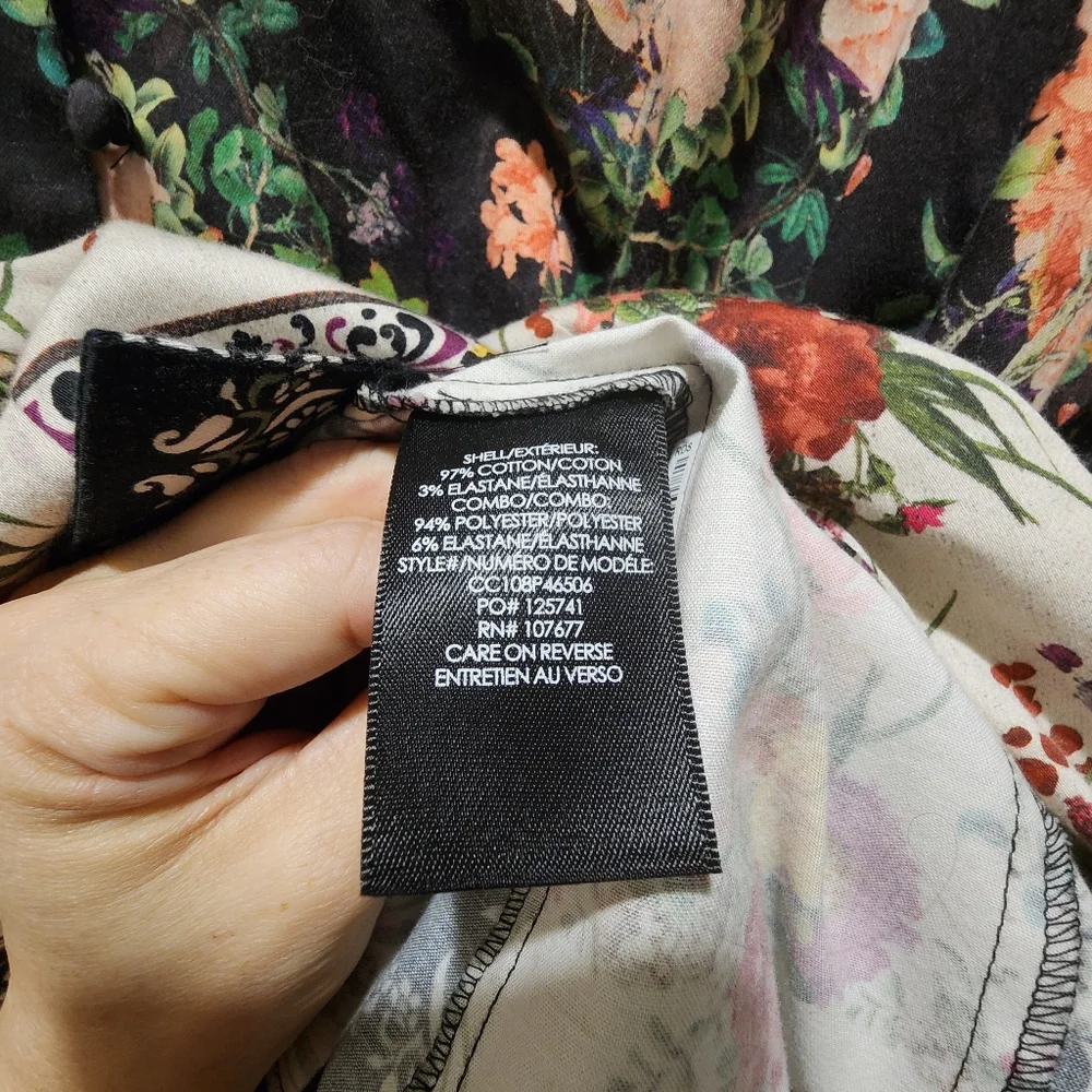 ALICE + OLIVIA ANIS FLORAL MOCK NECK MINI DRESS Sz 6 - Picture 5 of 12